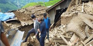 पहिरोले विद्यालय भवन भत्किँदा पठनपाठन प्रभावित